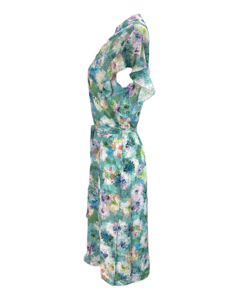 Catherine Malandrino Women's Multicolor Electric Garden Printed Dress Sz M NWT
