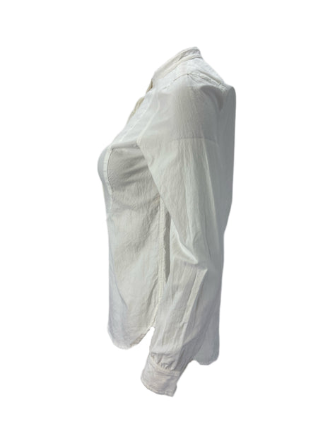 STEVEN ALAN Women's White Camille Long Sleeve Blouse Sz P NWT