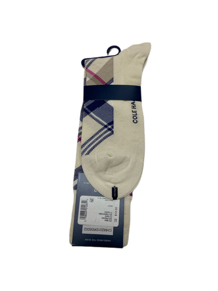 COLE HAAN Men's 1 Pair Beige Crew Dress Socks Sz 7-12 NWT