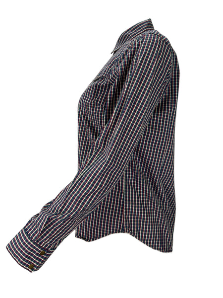 STEVEN ALAN Women's Multicolor Nevada Plaid Casual Shirt NWT