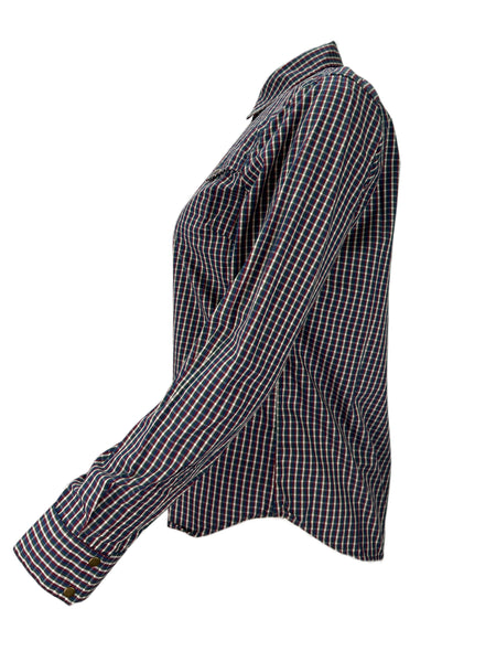 STEVEN ALAN Women's Multicolor Nevada Plaid Casual Shirt NWT