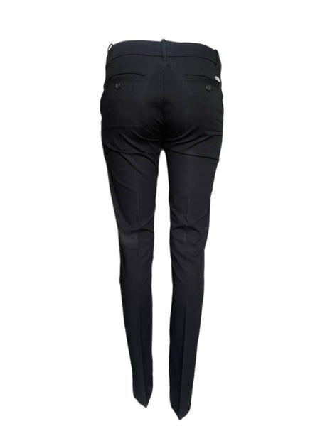 ICE ICEBERG Women's Black Straight Leg Pants #B700 NWT