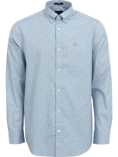 GANT Hamptons Blue Micro Polka Dot Button Down Shirt 3005970 Size M NWT