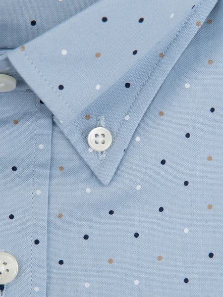 GANT Hamptons Blue Micro Polka Dot Button Down Shirt 3005970 Size M NWT
