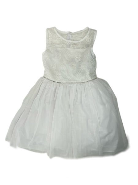 PIPPA & JULIE Disney Girl's Off White Floral Dress #300 2T NWT