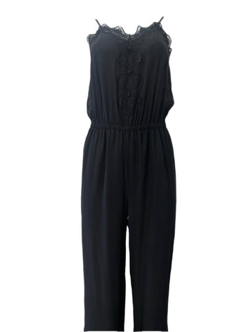 CAMI Women's Black CasualV-Neck Button Jumpsuit #3058 XS NWT