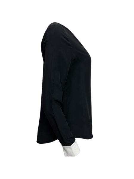 ECRU Women's Black Casual Long Sleeve Blouse #3115 S NWT