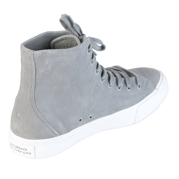 SATURDAYS NYC Men's Slate Mike Suede High Top Sneaker 315MIKE $225 NEW