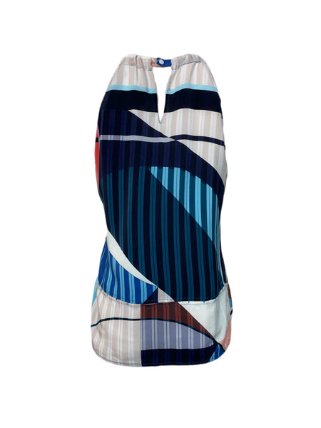 ECRU Women's Multicolor Coted Azure Crewneck Top #3186 S NWT