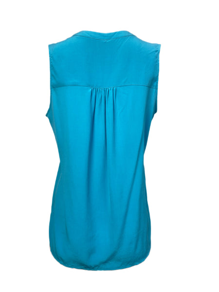 ECRU Women's Blue Capri Casual Top #3198 S NWT