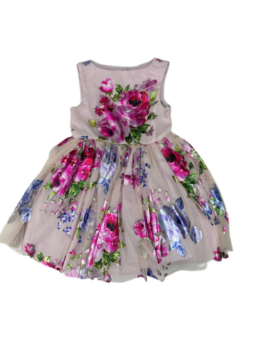 PASTOURELLE BY PIPPA & JULIE Girl's Pink Flower Dress #300 NWT