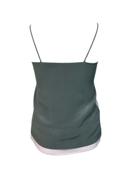 ECRU Women's Grey Fennel Hydrangea Top #3226 S  NWT