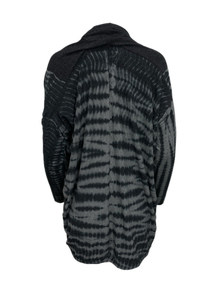 ECRU Women's Grey Tie Dye Jersey Cardigan #3264 S NWT