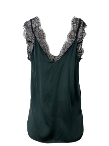 CAMI Women's Green V-Neck Hunter Top #338 M NWT