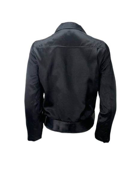 CAMI Women's Black Collared Zipper Front Jacket #342 XS NWT