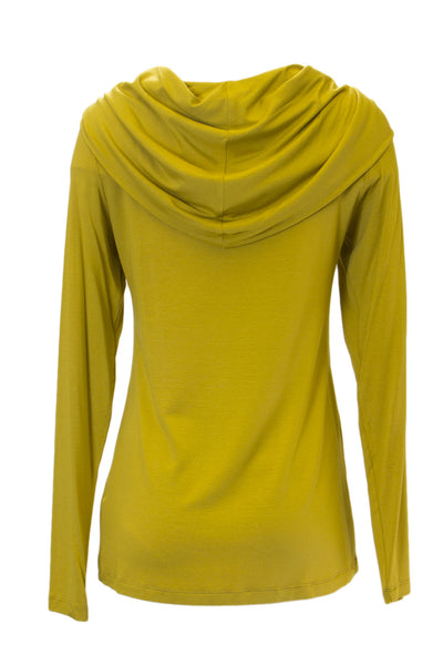 ANALILI Women's Wide Cowl Neck Long Sleeve Top 356IA10 $135 NEW