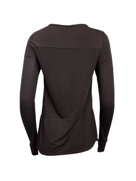 ECRU Women's Brown Garment Dye Tunic #3958 No Size NWT