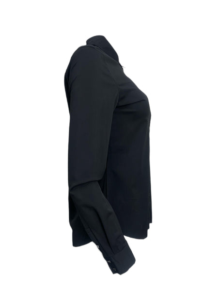 ECRU Women's Black Smoke Button Down Shirt #3988 S NWT