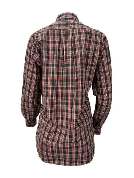 STEVEN ALAN Women's Black Plaid Long Sleeve Casual Shirt Sz XS NWOT