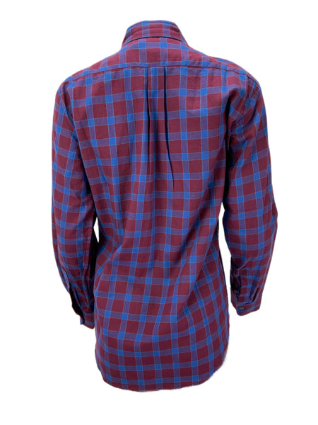 STEVEN ALAN Women's Red Long Sleeve Plaid Casual Shirt Sz S NWOT