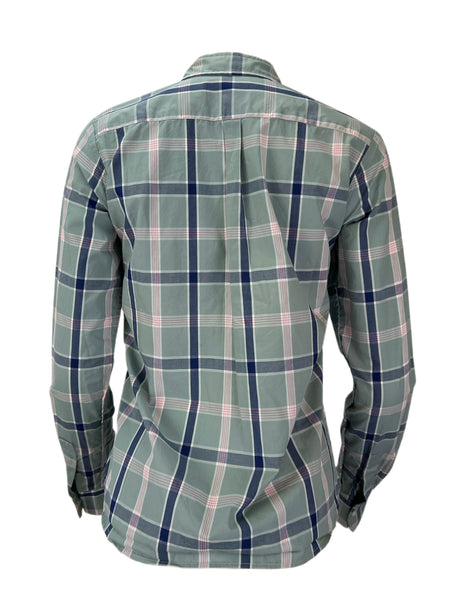 STEVEN ALAN Women's Green Revseam Long Sleeve Casual Shirt Sz M NWT