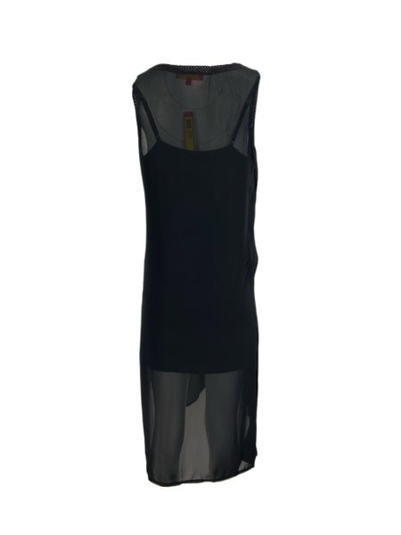 Catherine Malandrino Women's Black Military Chic Sleeveless Cheer Dress Sz S NWT