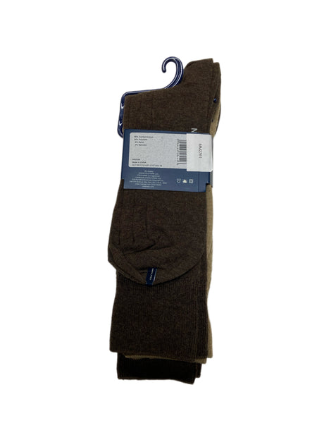 COLE HAAN Men's 3 Pair Multicolor Combed Cotton Crew Socks Sz 7-12 NWT