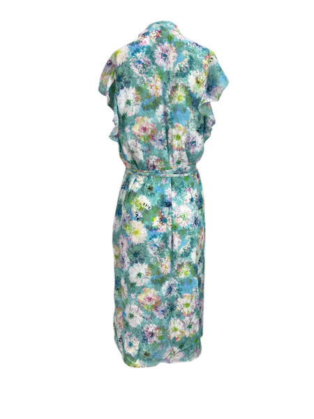 Catherine Malandrino Women's Multicolor Electric Garden Printed Dress Sz M NWT