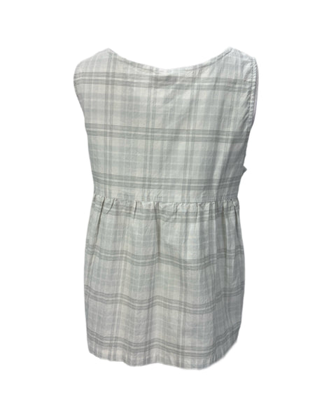 STEVEN ALAN Women's White Willow Sleeveless Plaid Tank Top NWT
