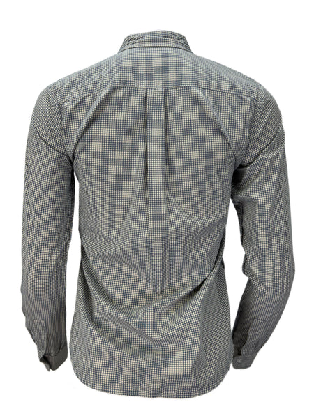 STEVEN ALAN Women's Blue Reverse Seam Plaid Casual Shirt Sz P NWT