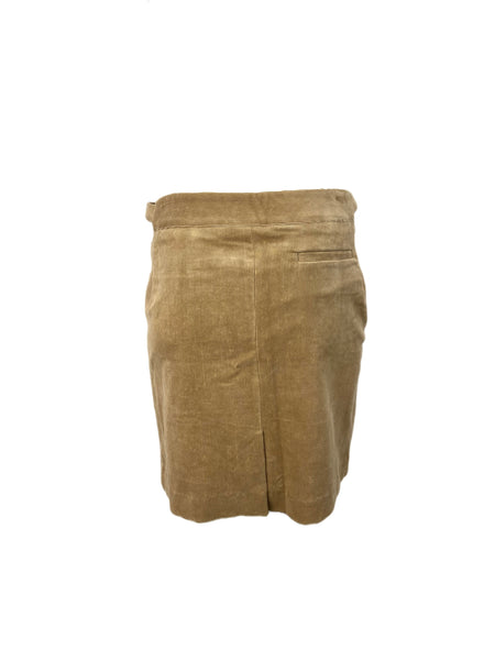 STEVEN ALAN Women's Brown Roi Corduroy Pencil Skirt NWT