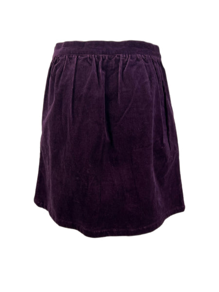 STEVEN ALAN Women's Ella Purple Corduroy Pleated Skirt NWT