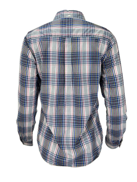 STEVEN ALAN Women's Multicolor Single Needle Plaid Casual Shirt NWT