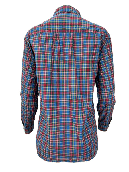 STEVEN ALAN Women's Milticolor Boyfriend Plaid Casual Shirt NWT