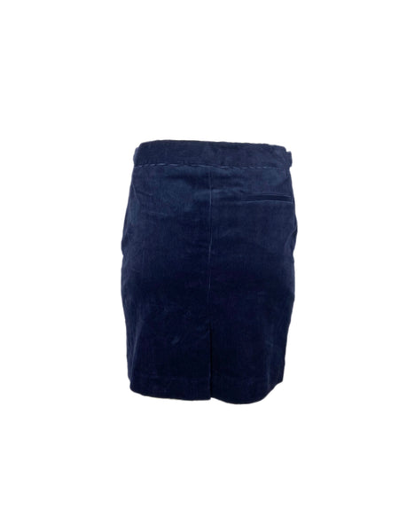 STEVEN ALAN Women's Blue Rio Corduroy Pencil Skirt NWT
