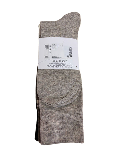 Calvin Klein Men's 4 Pair Multicolor Mid Calf Combed Cotton Socks Sz 7-12 NWT