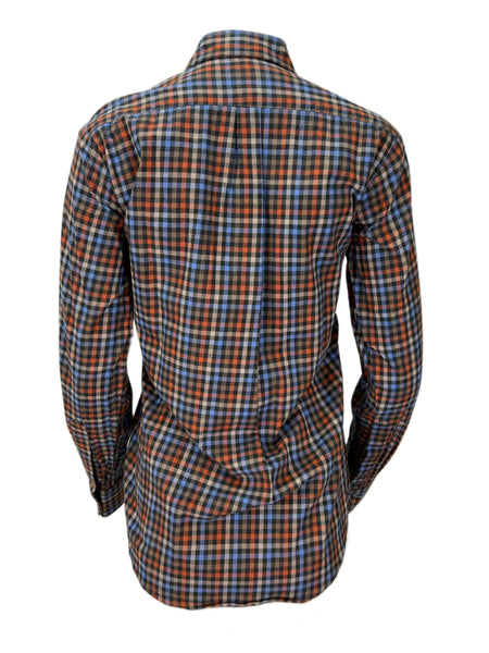 STEVEN ALAN Women's Multicolor Plaid Boyfriend Casual Shirt Sz S NWT