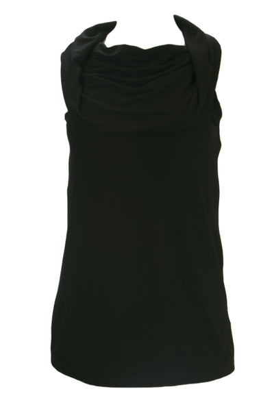 ANALILI Women's Wide Cowl Neck Sveleless Top 413J10 $135 NWT