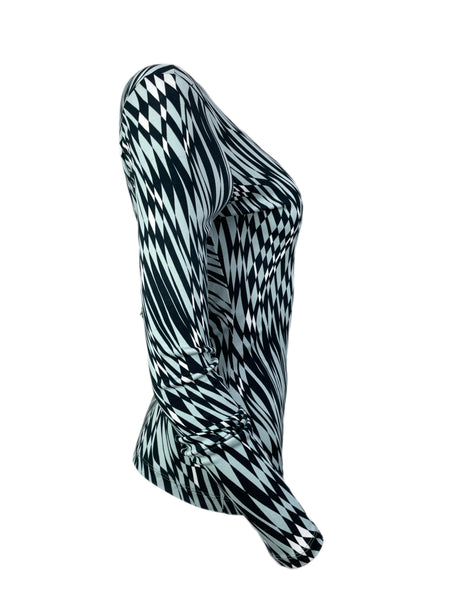 VERSACE COLLECTION Women's Multicolored Jersey Top #G31630 42 NWT