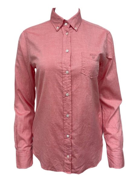GANT Women's Rich Coral Air Oxford Button Down Shirt 432195