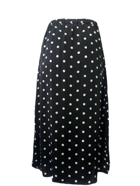CAMI Women's Black Midi Button Front Skirt #499 S NWT