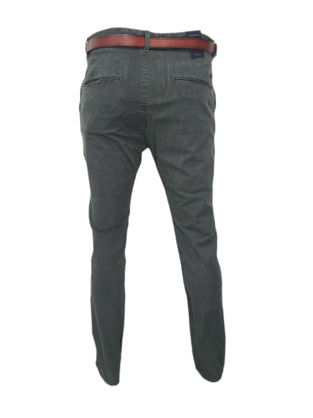 SCOTCH & SODA Men's Grey Belted Stuart Classic Trousers #506 30/32 NWOT