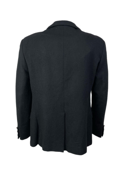 ERMANNO SCERVINO Men's Black Button Up Coat #508LNT 56 NWT