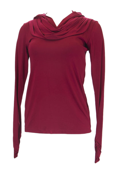 ANALILI Women's Long Sleeve Hooded Top 554R18 $140 NWT