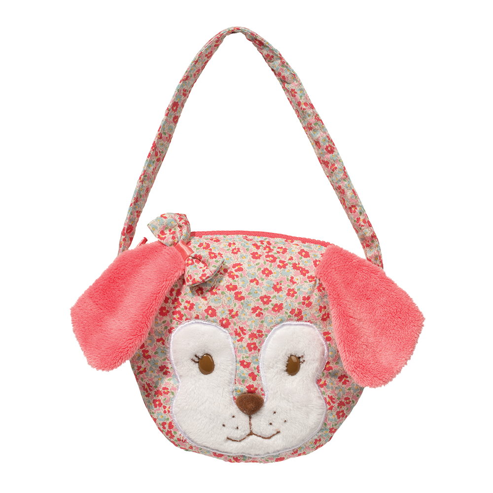 DOUGLAS Cuddle Toys Floral Pink Dog Head Lil' Sak - 5592 NEW