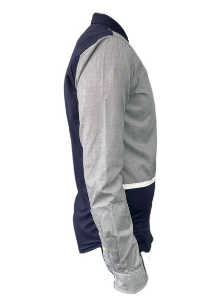 SCOTCH & SODA Men's Grey Color Block Shirt #559 S NWT