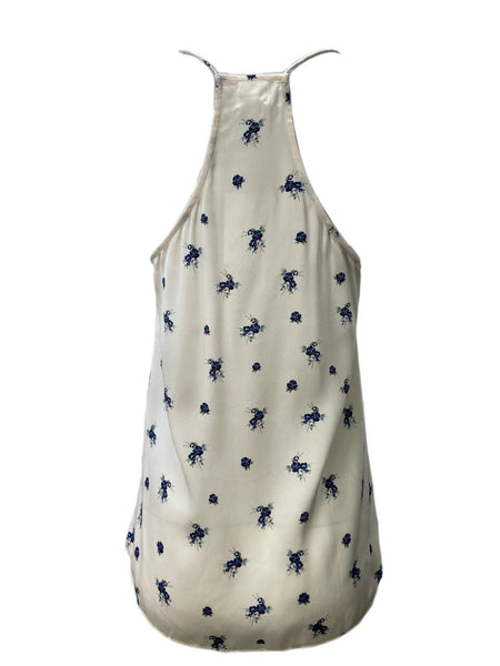 CAMI Women's White Floral Racer Top #565 S NWT