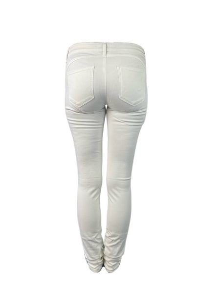 3X1 Women's White Mid Rise Zip Skinny Jeans #570 NWOTT