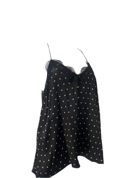 CAMI Women's Black Racer Back Top #595 L NWT