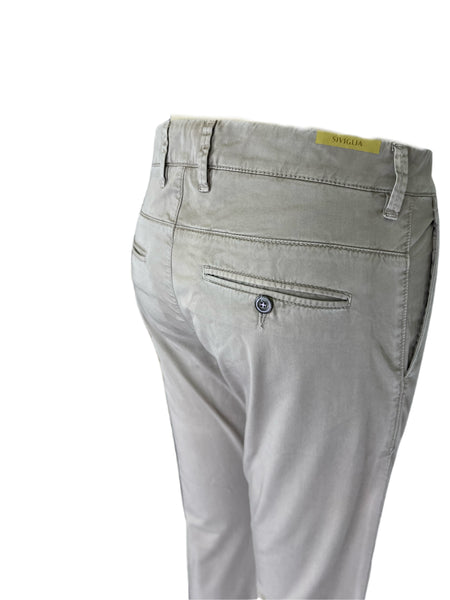 SIVIGLIA Men's Gray Straight Leg Chinos Pants Sz 30 NWT